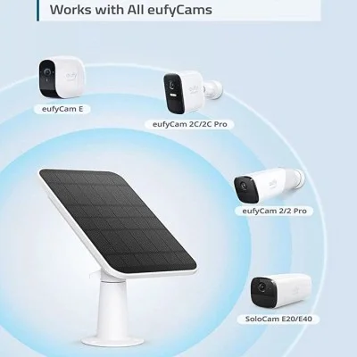 Eufy Solar Panel Charger For EufyCams - Black